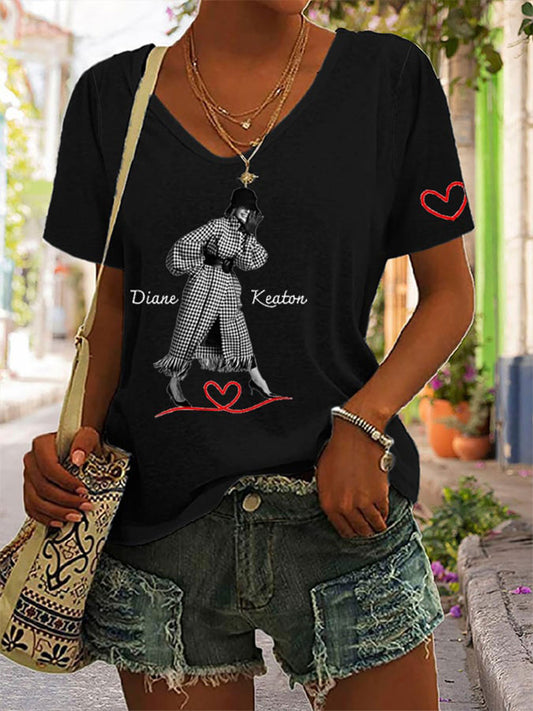 Women's Commemorative Diane V-neck T-shirt