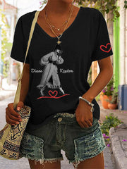 Women's Commemorative Diane V-neck T-shirt