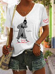 Women's Commemorative Diane V-neck T-shirt