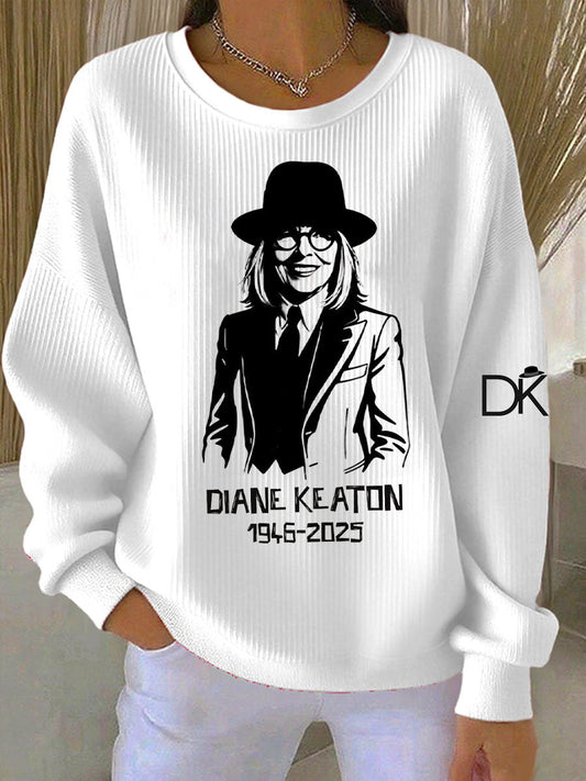 Women's Commemorative Diane Ribbed Round-Neck Sweatshirt