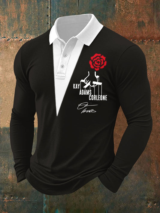 Men's The Godfather Kay Adams-Corleone Diane Keaton Long Sleeve Shirt