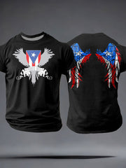 Men's Puerto Rico Proud Art Printed T-shirt