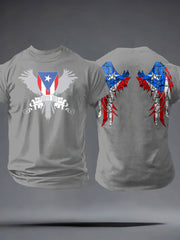 Men's Puerto Rico Proud Art Printed T-shirt