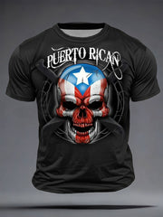 Men's Puerto Rico Proud Art Printed T-shirt