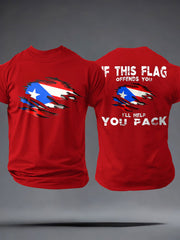 Men's Puerto Rico Proud Art Printed T-shirt