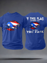 Men's Puerto Rico Proud Art Printed T-shirt