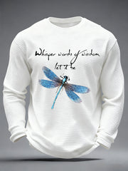 Men's Retro Classic Legendary Rock Band Print Gift For Fans Casual Waffle Long Sleeve T-Shirt