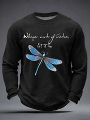 Men's Retro Classic Legendary Rock Band Print Gift For Fans Casual Waffle Long Sleeve T-Shirt