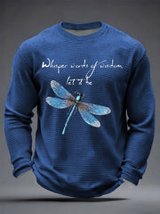 Men's Retro Classic Legendary Rock Band Print Gift For Fans Casual Waffle Long Sleeve T-Shirt