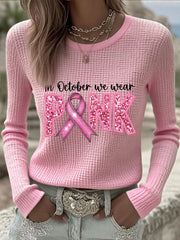 Women's 'In October We Wear Pink' Breast Cancer Awareness Tops
