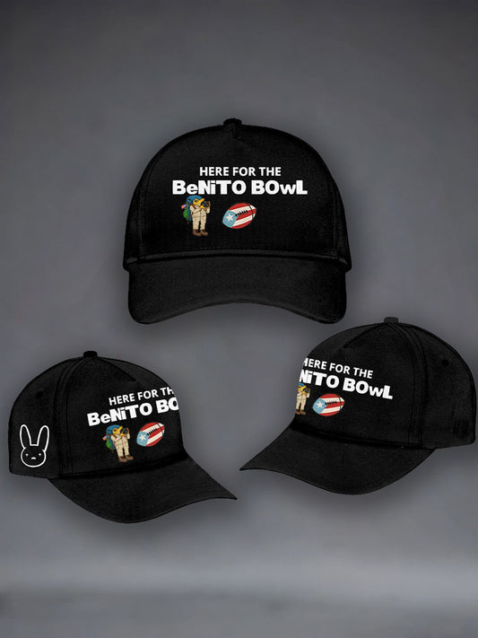 Unisex Bunny Football Music Lover Print Hat