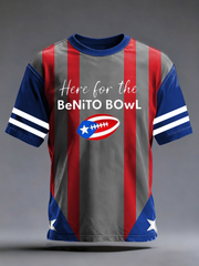 Men's Bad Bunny Here For The Benito Bowl short sleeves t-shirt