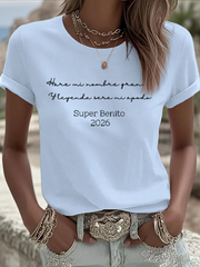Women's Super benito Iron On Short Sleeve T-Shirt