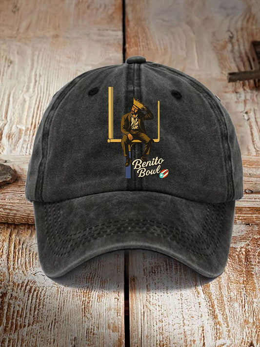 Unisex Benito Bowl Design Print Hat