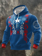 Men's Puerto Rico Taino Proud Art Printed Hoodie
