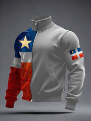 Men's Puerto Rico Proud Art Printed Coat