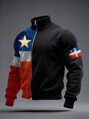 Men's Puerto Rico Proud Art Printed Coat