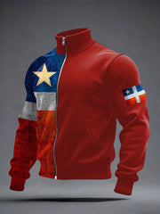 Men's Puerto Rico Proud Art Printed Coat