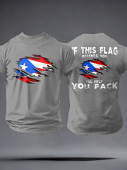 Men's Puerto Rico Proud Art Printed T-shirt